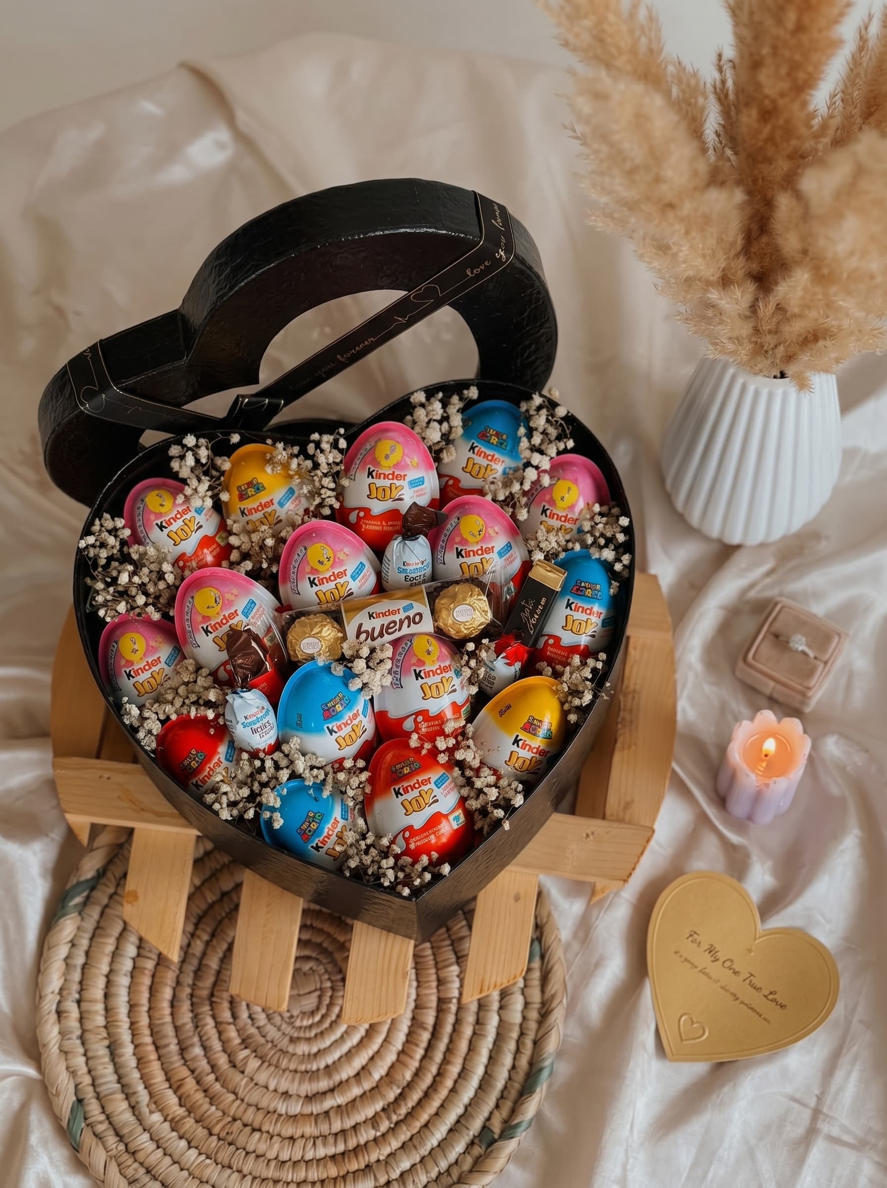 Cuore Dolce - Kinder Joy & Ferrero Heart Box Hamper